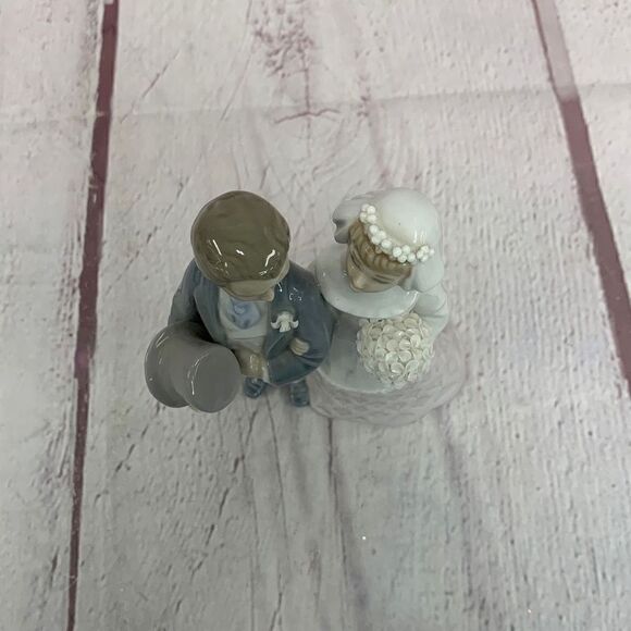 Lladro Porcelain no. 4808 Wedding Bride and Groom Figurine Sculpture - Picture 7 of 12